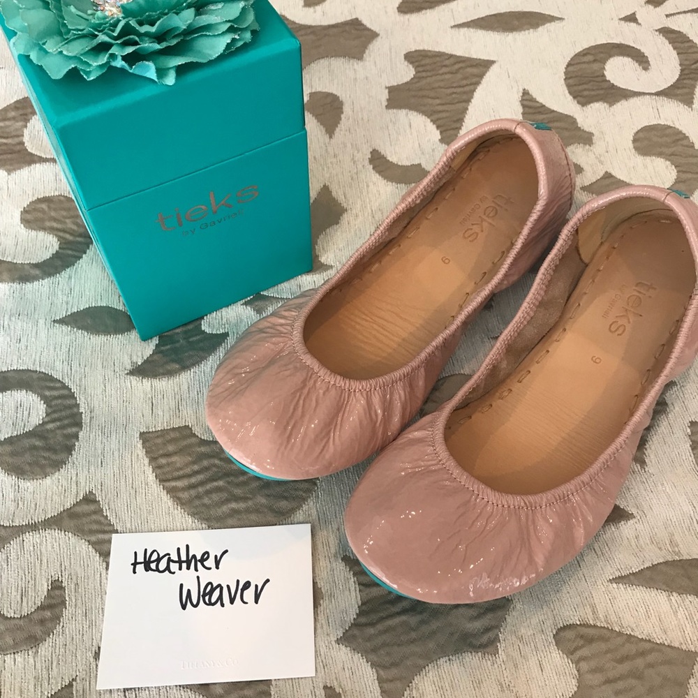 Blush Patent Tieks